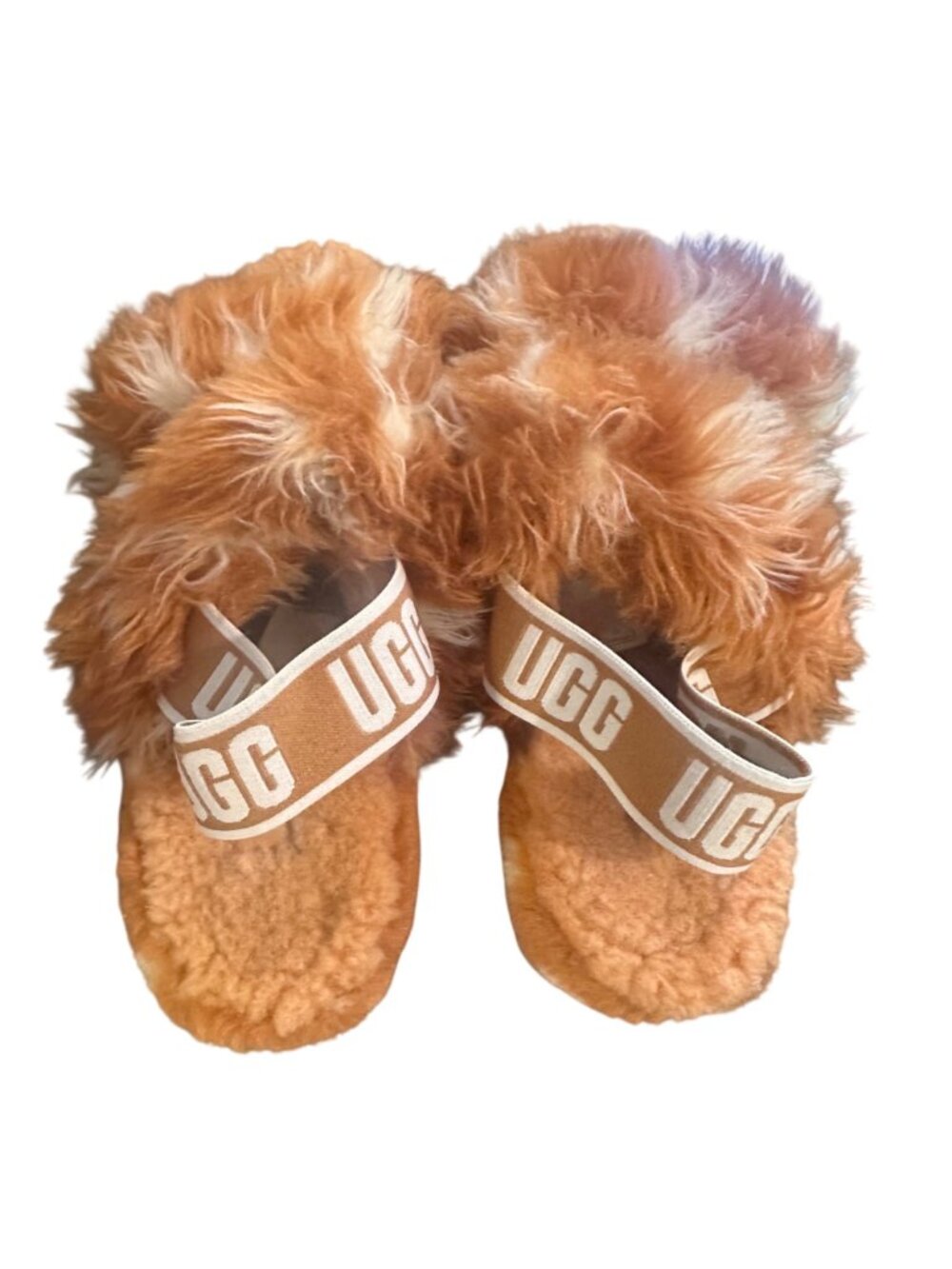 UGG Womens Oh Yeah Spots Sheepskin Sandals With Elastic Slingback Strap Size 5 C - Picture 3 of 6